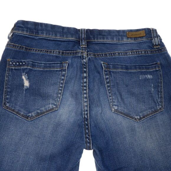 Blanknyc Jeans Womens 27 Skinny Blue Rip Repair Distressed Denim Measure 27 x 29 - Picture 8 of 12